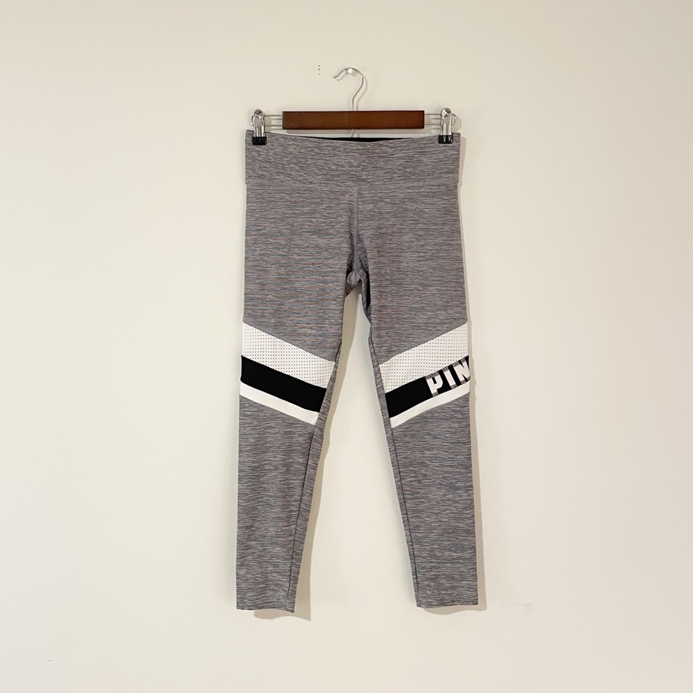 Victoria’s Secret PINK Ultimate Cropped Leggings in Gray Spacedye